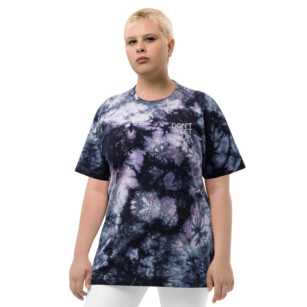 Don't Let Up Oversized Tie-Dye Tee